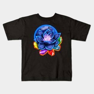 Glowing Black Lotus Kids T-Shirt